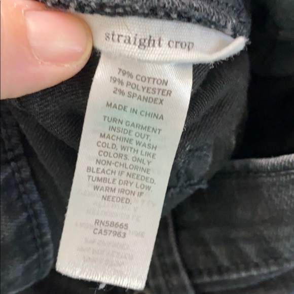 Halogen black straight leg crop jeans size 32 - Picture 11 of 11